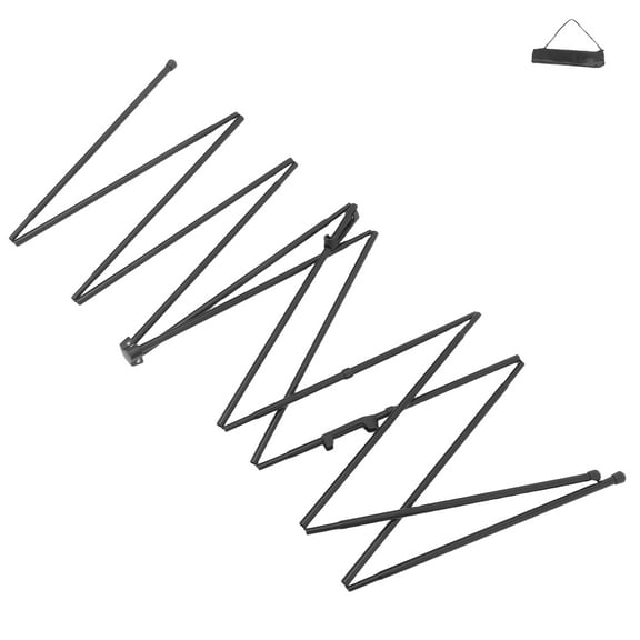 FUEENIRVA Folding Black Metal Easel Stand Tabletop Display for Paintings and Posters