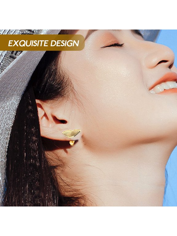 Mini Butterfly Wing Ear, Skin-Friendly Alloy Earrings for Daily Wear and Layered Looks