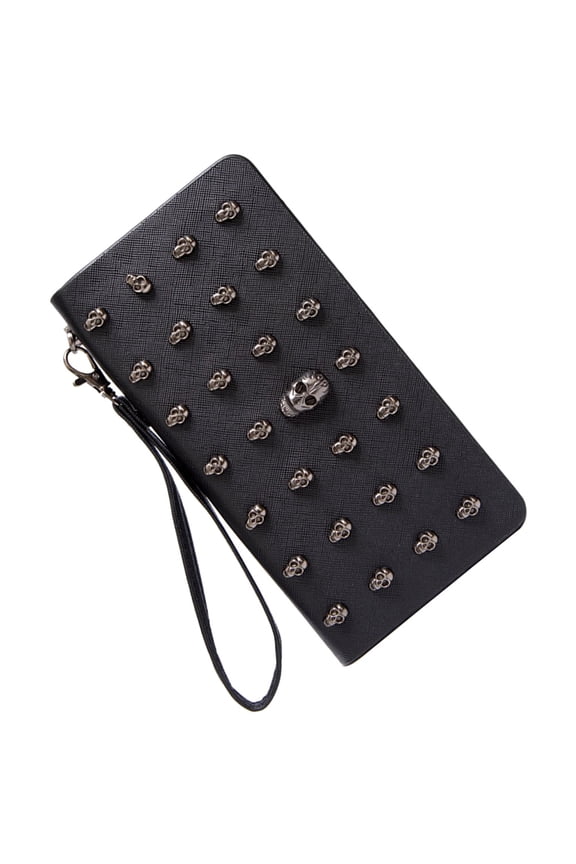 Black Multi-Card Handbag with Zipper Closure for Secure Storage and Convenient Carry