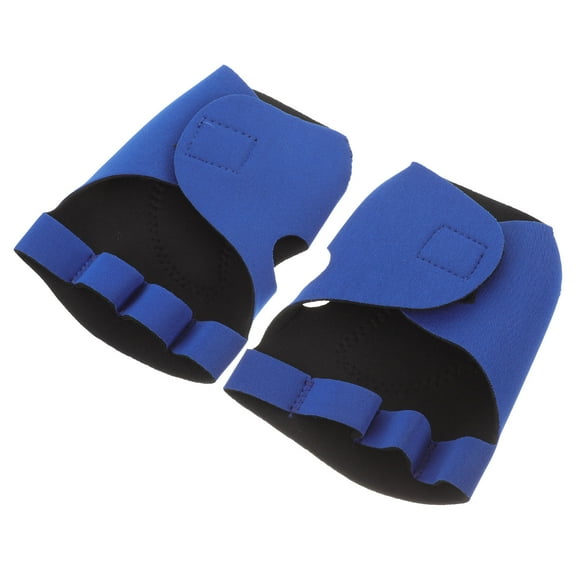 FUEENIRVA 1 Pair Grip Barbell Gloves Nylon Non-Slipping Protective Wrist Support for Weightlifting