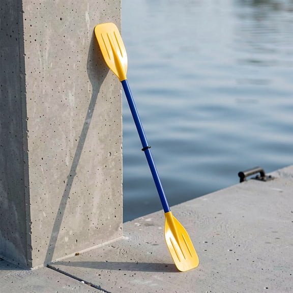 FUEENIRVA Canoe Paddle, Double-Ended Kayak Paddle, 140cm/55" Plastic Boat Oar