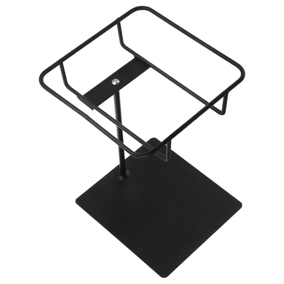FUEENIRVA Portable Black Metal Food Sample Display Riser for Supermarket Bakery Fruit Snacks