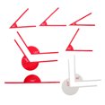 FUEENIRVA Portable Protractor Kit, 9 Piece Angle Finder Set for Class ...