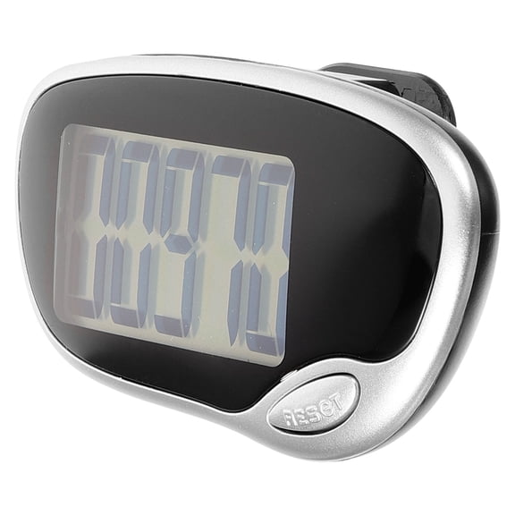 FUEENIRVA Large Screen Step Counter for Walking and Running, Black ABS