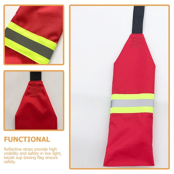 FUEENIRVA Reflective Flags, Foldable Travel Set for Better Low Light Visibility