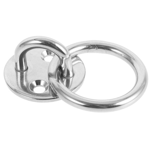 FUEENIRVA Silver Stainless Steel Mooring Ring 1Pack For Marine Environments And Boat Parts