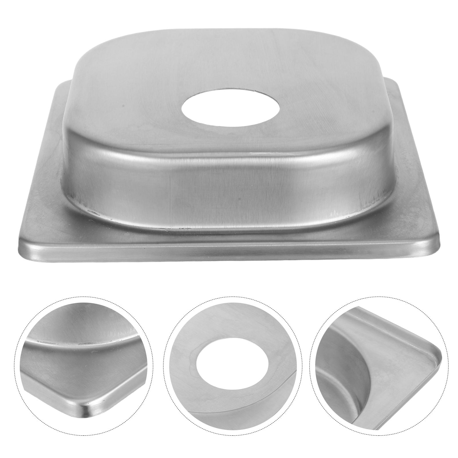 FUEENIRVA Stainless Steel Syrup Pump Lid Silver for Kitchen Use Sturdy and Leakproof