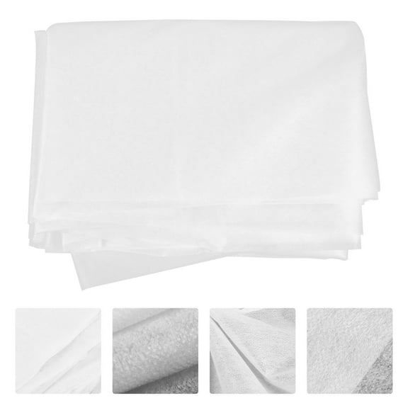 FUEENIRVA Tear-Away Interfacing Fabric Non-woven 1Set White Polyester Strong Bond for Garment Accessories