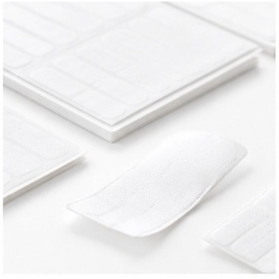 FUEENIRVA 100 Pcs Writable Fabric Name Tags, Washable No-Iron Clothing Labels for School Uniforms, Daycare, Camp, Laundry