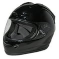 thumbnail image 1 of FUEL Adult Full-Face Motorcycle Helmet DOT Approved Gloss Black, Large, 1 of 13