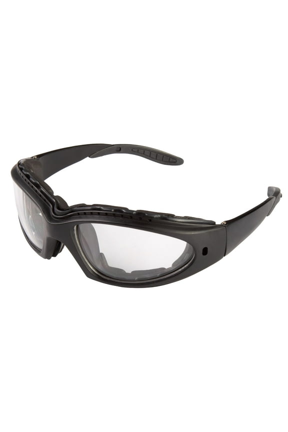 FUEL Adult MX off-road Riding Glasses for Motorcycle Moped Scooter - Black Frames 100% UV Protection