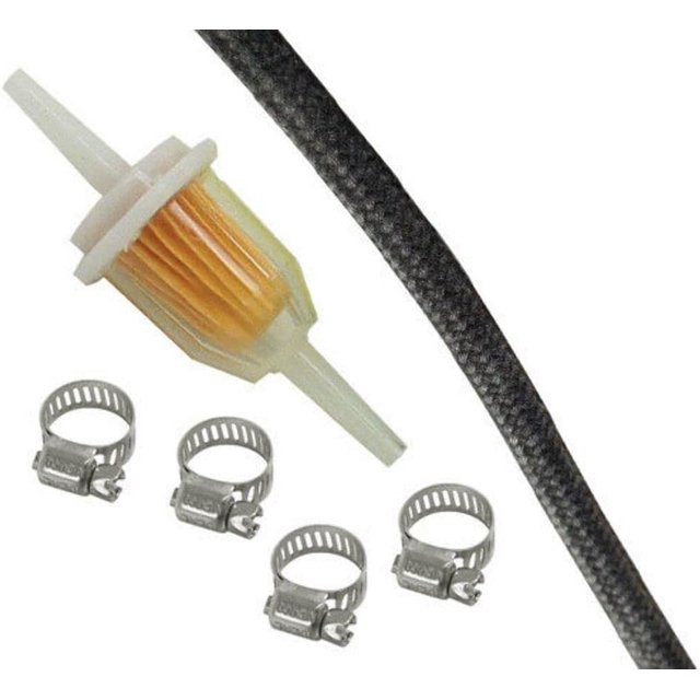 FUEL FILTER KIT WITH GERMAN HOSE & CLAMPS for VW BUG, BEETLE, GHIA, BUS