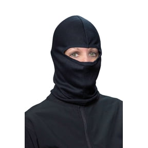 Fuel Helmets Balaclava Helmet Liner for Powersports, Full Face Neck Protection, Universal Size, Black Poly-Cotton