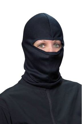 Helmets Balaclava Helmet Liner for Powersports, Full Face Neck Protection, Universal Size, Black Poly-Cotton