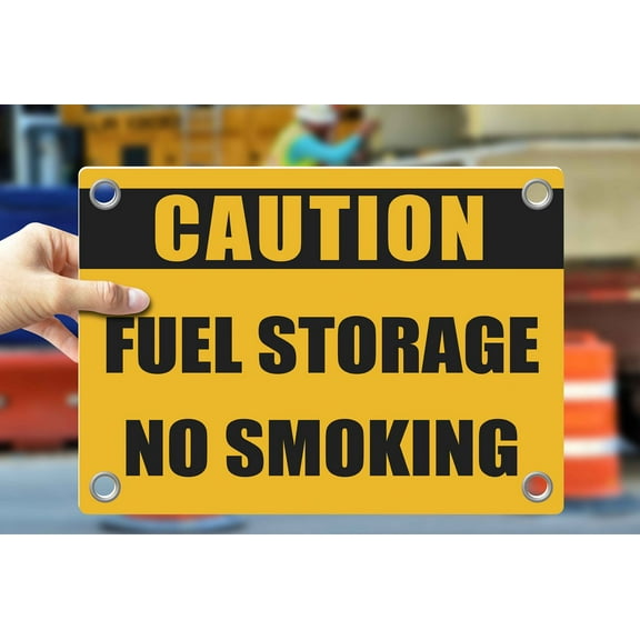 FUEL STORAGE NO SMOKING | Warning Notice Caution Danger 3mm PVC Sign