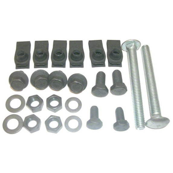 FUEL TANK STRAP HARDWARE KIT FOR ELCAMINO AND WAGON MODELS; CONSISTS OF BOLTS; NUTS; AND WASHERS
