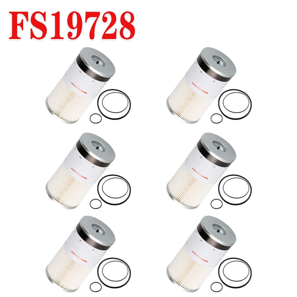 FUEL/WATER SEPARATOR FS19728 (6 Pack) Fuel Filter Kit Replace For ...