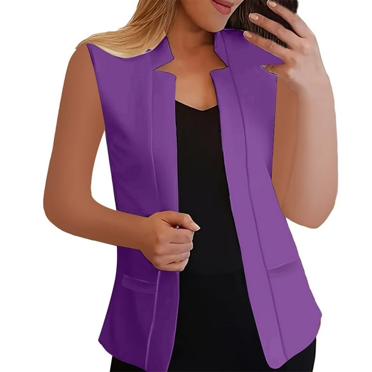 Purple suit jacket womens deals