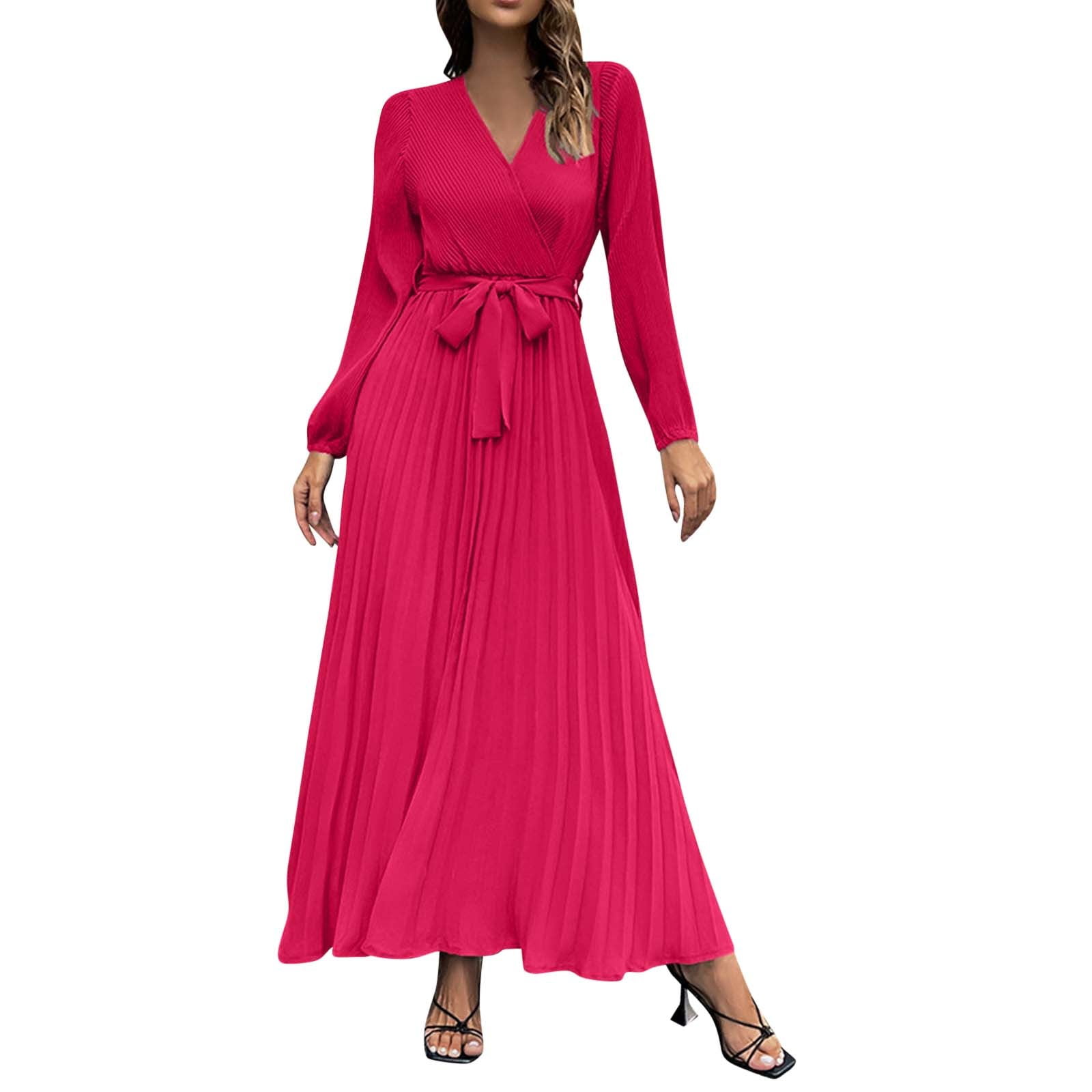 FUELEGO Maxi Dresses For Women 2024 Clearance Long Dresses For Women ...