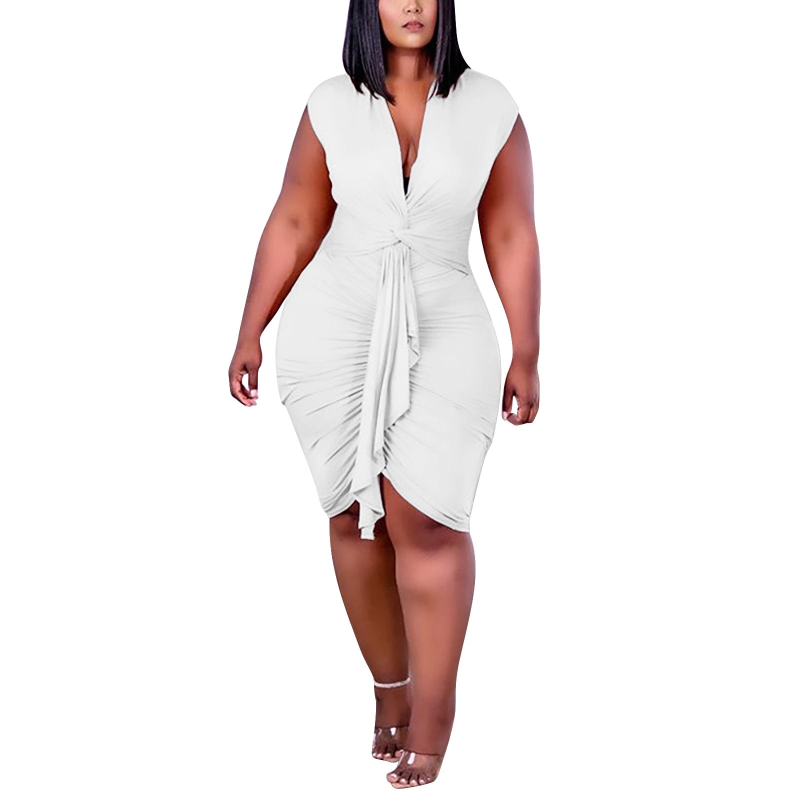 FUELEGO Party Dresses for Women 2024 Clearance Fashion Formal Dress