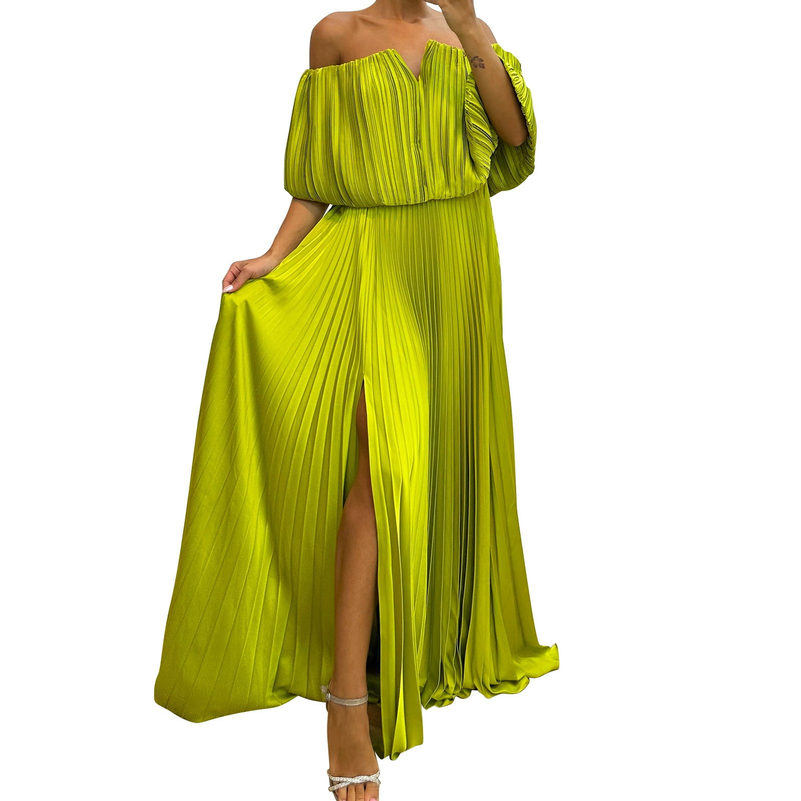 FUELEGO Wedding Guest Dresses for Women Spring Clearance Fashion