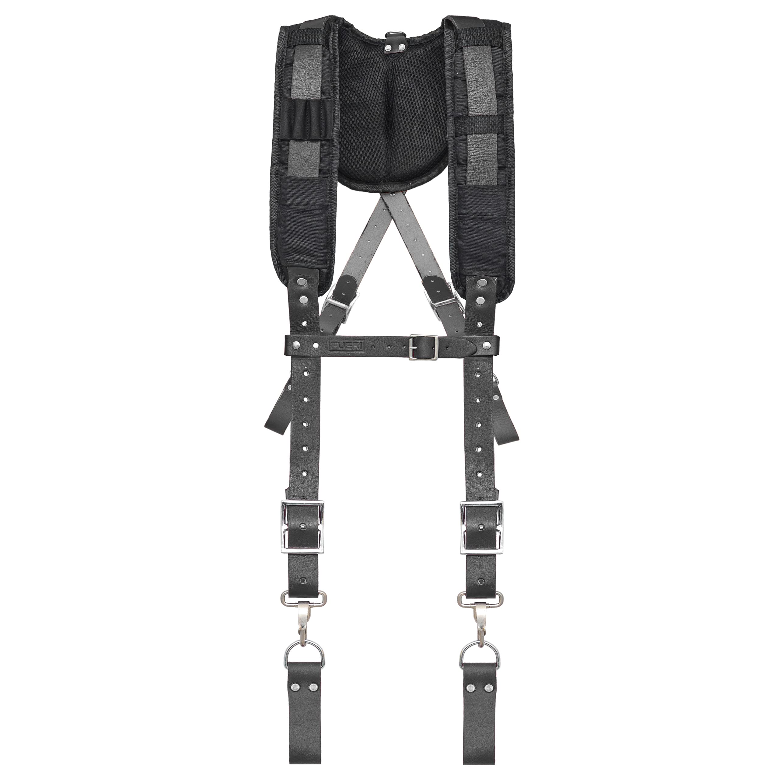 FUERI Leather Tool Belt Suspender with 4 Detachable DLoop for