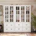 thumbnail image 1 of KULAGAGA 78.7"H Bookcase with 4 Drawerss, Display Cabinet Wooden Bookshelf Organizer for Home Office, 1 of 6