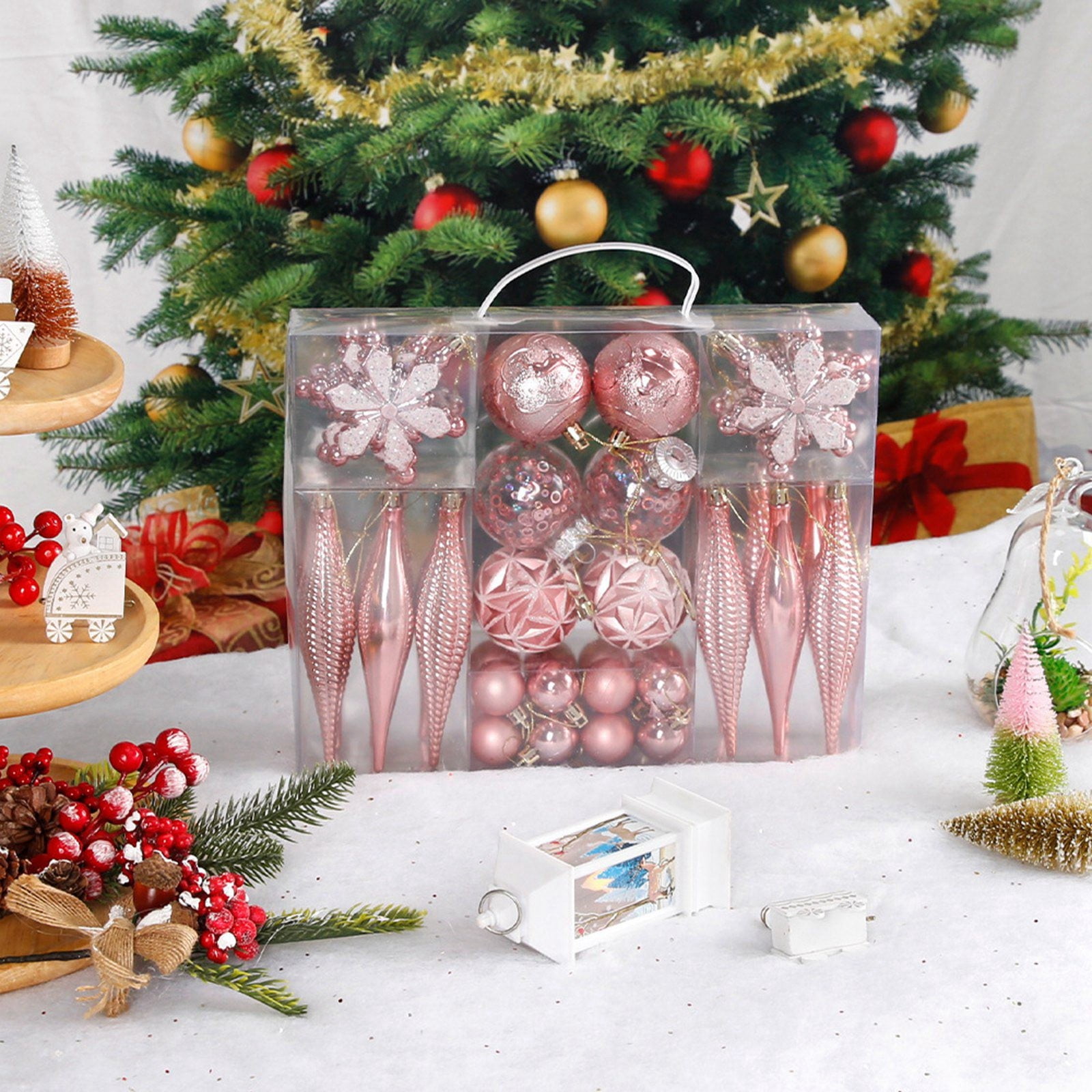 FUFUDDK Under 10， Christmas Hanging Decorations Wooden Boxed Angel Old