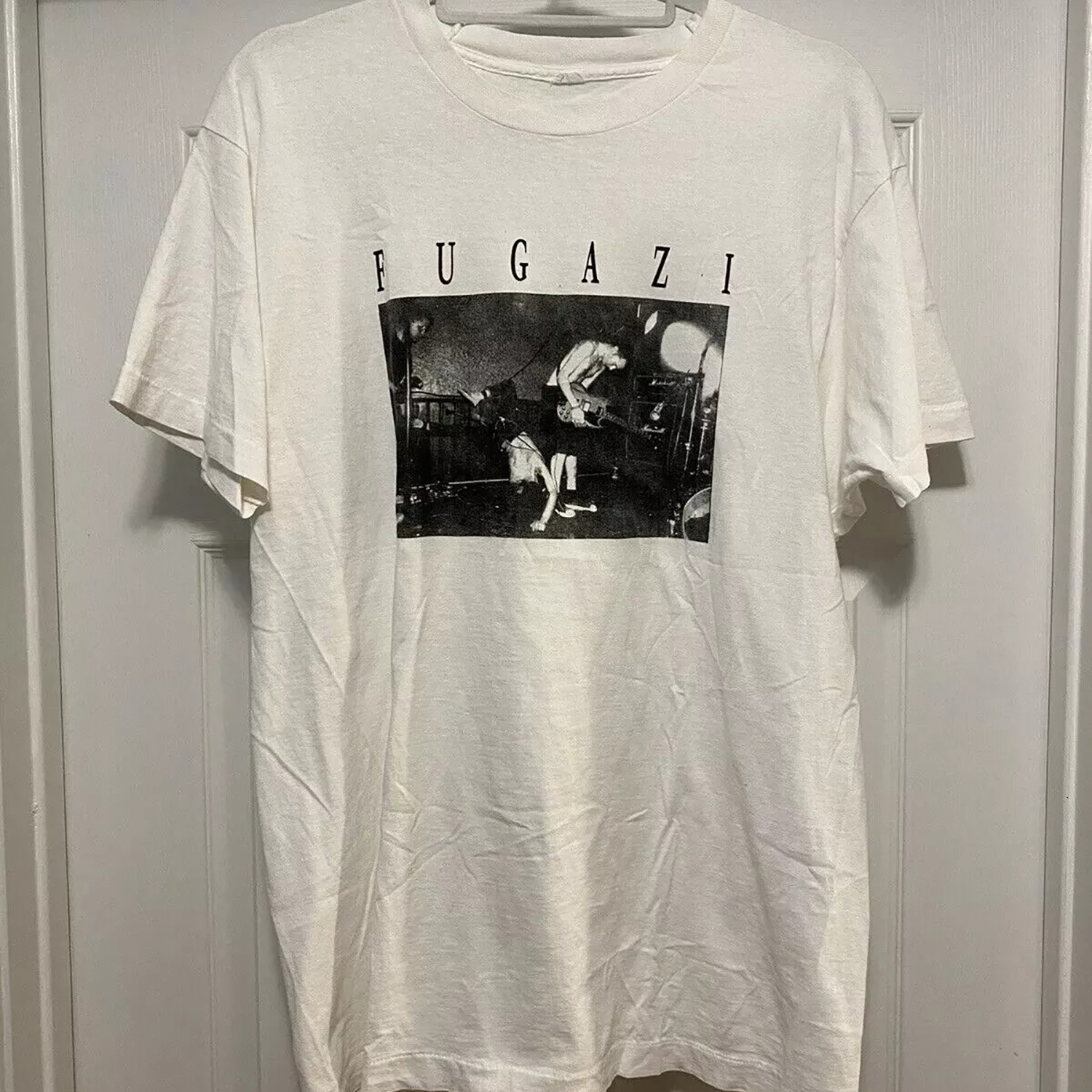 FUGAZI Rock Band Men's Tshirt Size XL Vintage Super rare Repeater 1980’s 1990’s