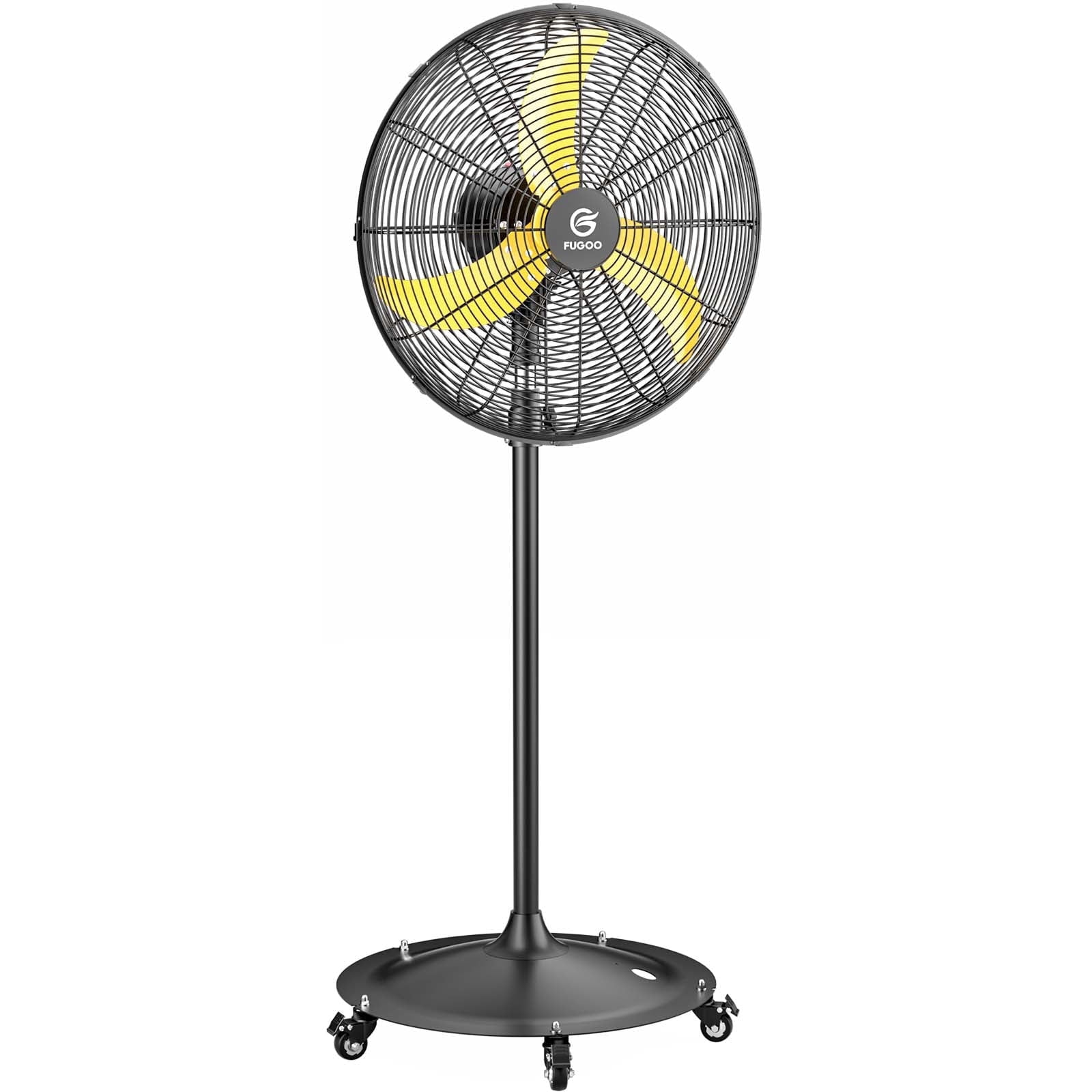 Fugoo 20" Waterproof Pedestal Fan, All Sealed BLDC Motor, 4-Speed, 1200-4000 CFM