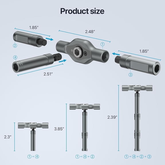 FUGee-24 in 1 Magnetic Screwdriver Set, DIY Ratchet Mini Removable Self-Assembly Precision Screwdriver Tool Kit, Magnetic DIY Precision Tool Kit with Variety Head Styles for PC/Mobile/Watch/Bicycle