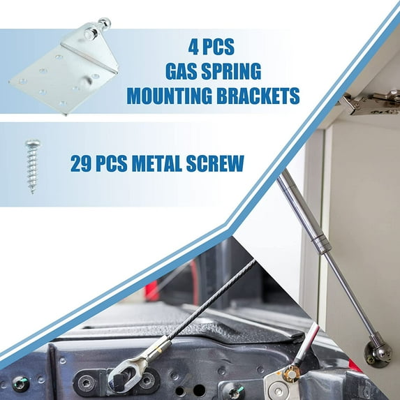 FUGee-Car Gas Spring Mounting Bracket 10mm Ball Stud Bracket End ...