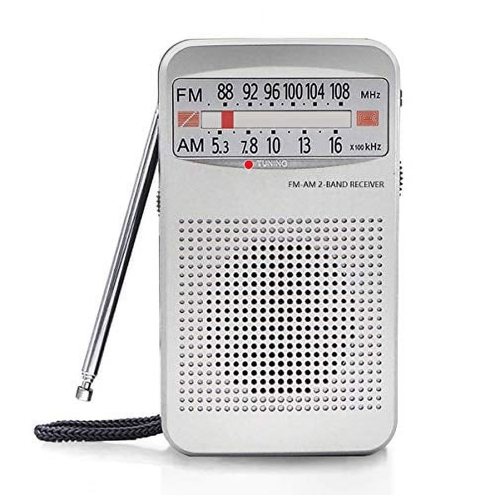 Radio Transistor Portable à Piles AM/FM - Cadran Analogique, Haut-parleur Intégré - Pour Camping, Voyage, Sport