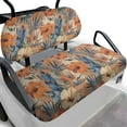 thumbnail image 1 of FUIALDOLG 2PCS Golf Cart Seat Covers, Watercolor Tropical Flower Leaves Print Breathable Front and Rear Seat Cushion Cover Fits for Ezgo Club Car Golf Cart Original Regular Seats, No Stapler, 1 of 8