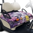 thumbnail image 1 of FUIALDOLG 51x30Inch Purple Floral HummingbirdsGolf Cart Seat Covers Universal Golf Cart Seat Towel Blacken with Pocket Fit Most 2 Seats Club Car Decor Accessories, 1 of 8