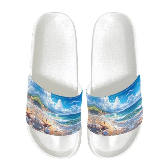 FUIALDOLG Anti-Slip Slippers for Women Shower Bathroom Slides Sandals House Slippers