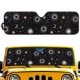thumbnail image 1 of FUIALDOLG Astronomy Car Windshield Sun Shade, Universal Car Sunshade for ORV Front Windshield, Blocks Heat and Sun Foldable 52.95x16.14 Inch, 1 of 7