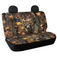 thumbnail image 1 of FUIALDOLG Autumn Rear Bench Seat Covers with Deer Forest Print, 2 Piece Washable Car Rear Seat Covers Easy to Install for Cars Vans and Auto Use, 1 of 7