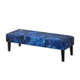 thumbnail image 1 of FUIALDOLG Bench Covers Slipcover Stretch Dining Bench Cover with Elastic Band Washable Rectangle Kitchen Chair Covers for Garden, Bedroom, Living Room (Blue Galaxy Meteor), 1 of 6