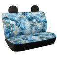 thumbnail image 1 of FUIALDOLG Blue Gold Marble Abstract Car Seat Covers Rear Bench Seats for SUV, 2 Piece Durable Auto Seat Cushions Machine Washable Non-Slip Car Rear Seat Covers, 1 of 7