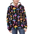 thumbnail image 1 of FUIALDOLG Boys Girls Fleece Hoodies Colorful Mushroom Print Zipper Hoodie Casual Hooded Sweatshirts with Pocket Winter Coat Jacket for Age 8-10 Kids, 1 of 7