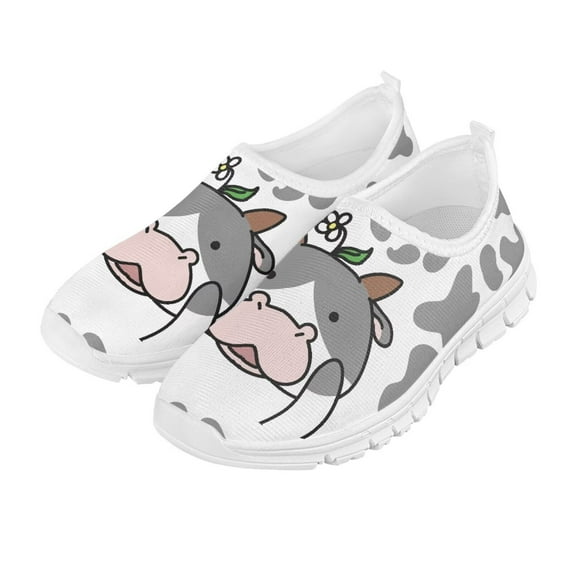 FUIALDOLG Boys and Girls Slip on Sneakers Casual Dress Shoes Kids Lightweight Breathable Athletic Running Shoes