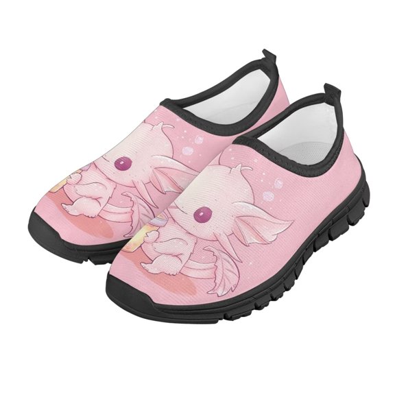 FUIALDOLG Boys and Girls Slip on Sneakers Casual Dress Shoes Kids Lightweight Breathable Athletic Running Shoes