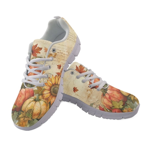 FUIALDOLG Breathable Tennis Running Shoes for Outdoor Training, Mesh Casual Anti-Slip Running Sneakers, Sunflower