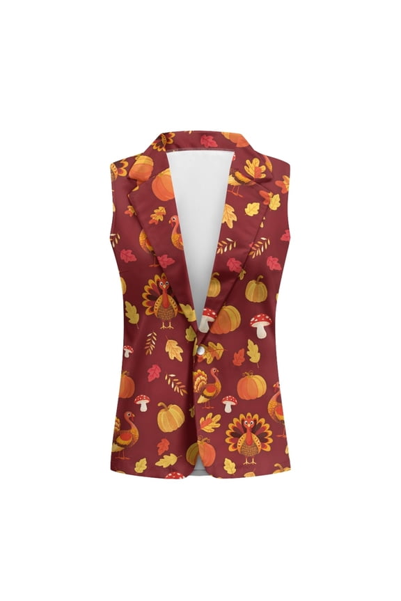 Breathable Women's Sleeveless Waistcoat Vest for Summer Work Date, Midweight Open Front Outerwear Vest, Turkey
