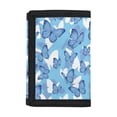 thumbnail image 1 of FUIALDOLG Butterfly Decoration Children's Wallet, Polyester Kids Trifold Wallet for Travel, Wear-Resistant Waterproof Tri-Fold Wallets Coin Purse, 1 of 6