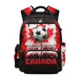 thumbnail image 1 of FUIALDOLG Canada Soccer Splash Pattern Kids School Backpack with Multi Pocket, Multi-Pocket Lightweight 17 Inch School Bag for Elementary Travel, 1 of 9