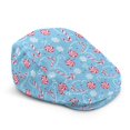 thumbnail image 1 of FUIALDOLG Candy Cane Snowflake Print Light Beret Hat, Retro Adjustable Strap Polyester Newsboy Hat for Summer Golf Outdoor, 1 of 4