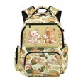 thumbnail image 1 of FUIALDOLG Capybara Axolotl Breathable Casual Daypack 17 Inch, Portable Multiple Zipper Pockets 600D Polyester Schoolbags, 1 of 11