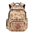 thumbnail image 1 of FUIALDOLG Capybara Orange Pattern Girls Backpacks with Durable Water Resistant School Bag, Pockets 17 Inch Backpack for Girls for Back to School Daily Use Commute, 1 of 10